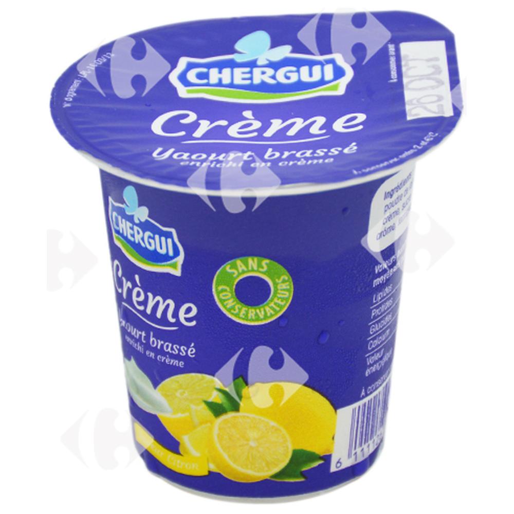 Yaourt Brassé Citron Crème de Chergui 110g.