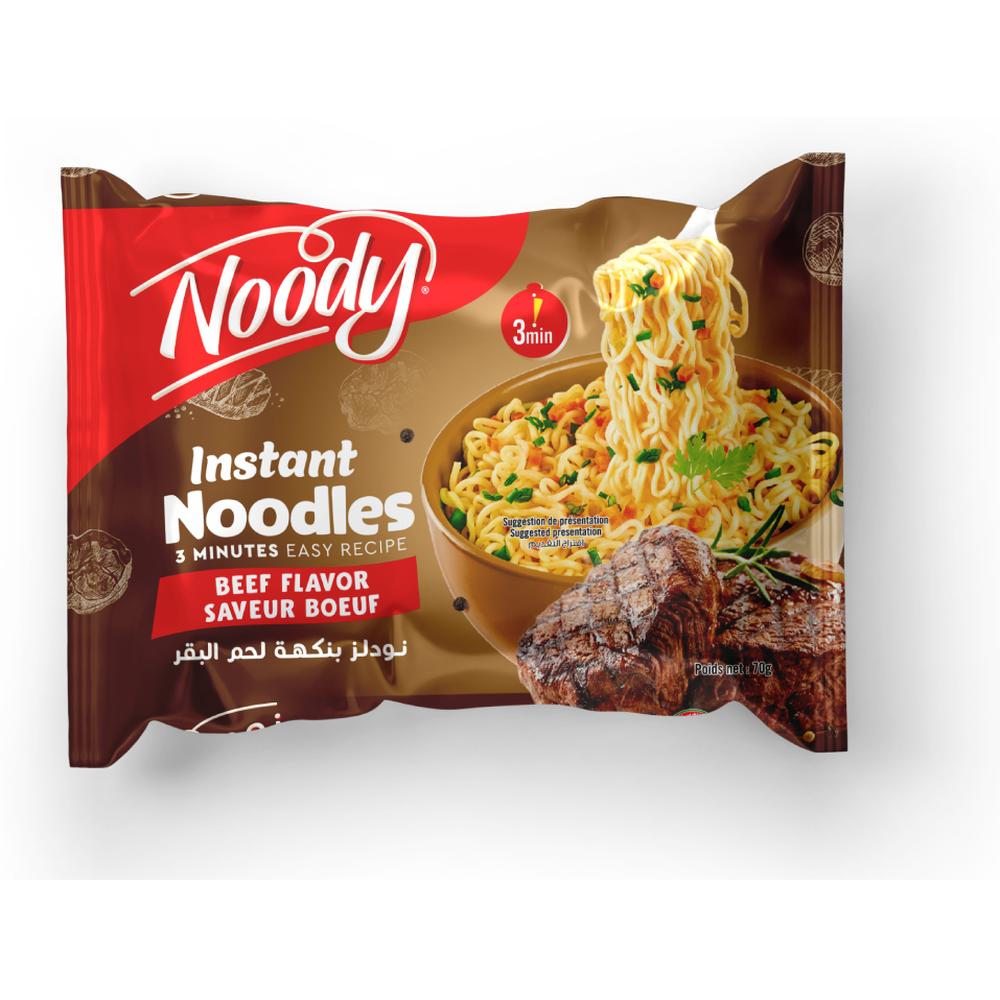 [694472] Lot nouilles saveur bœuf Noody 5x70g.