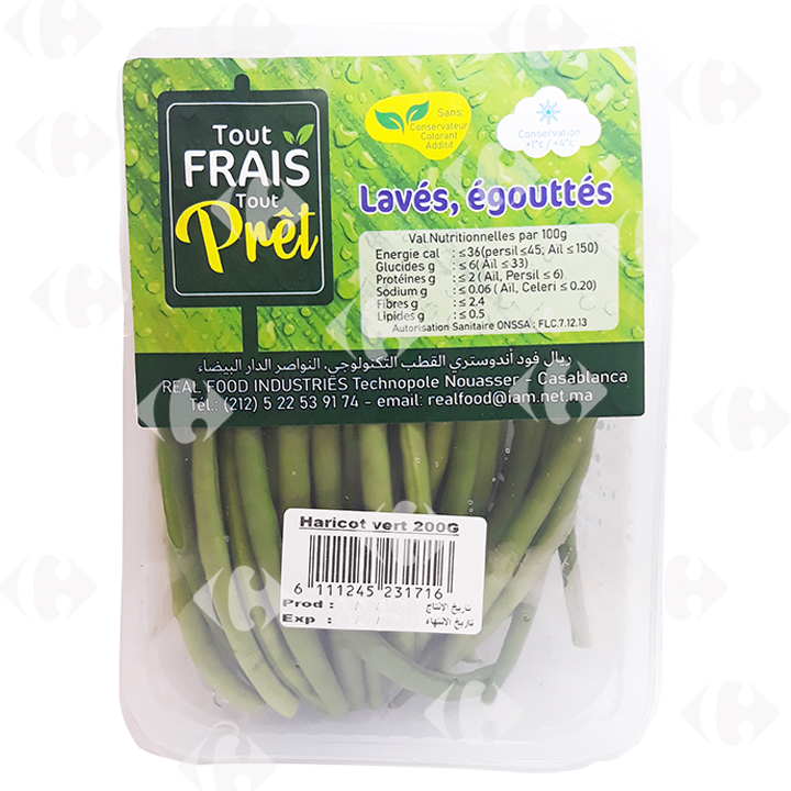 Haricot Vert Frêlug 200g.