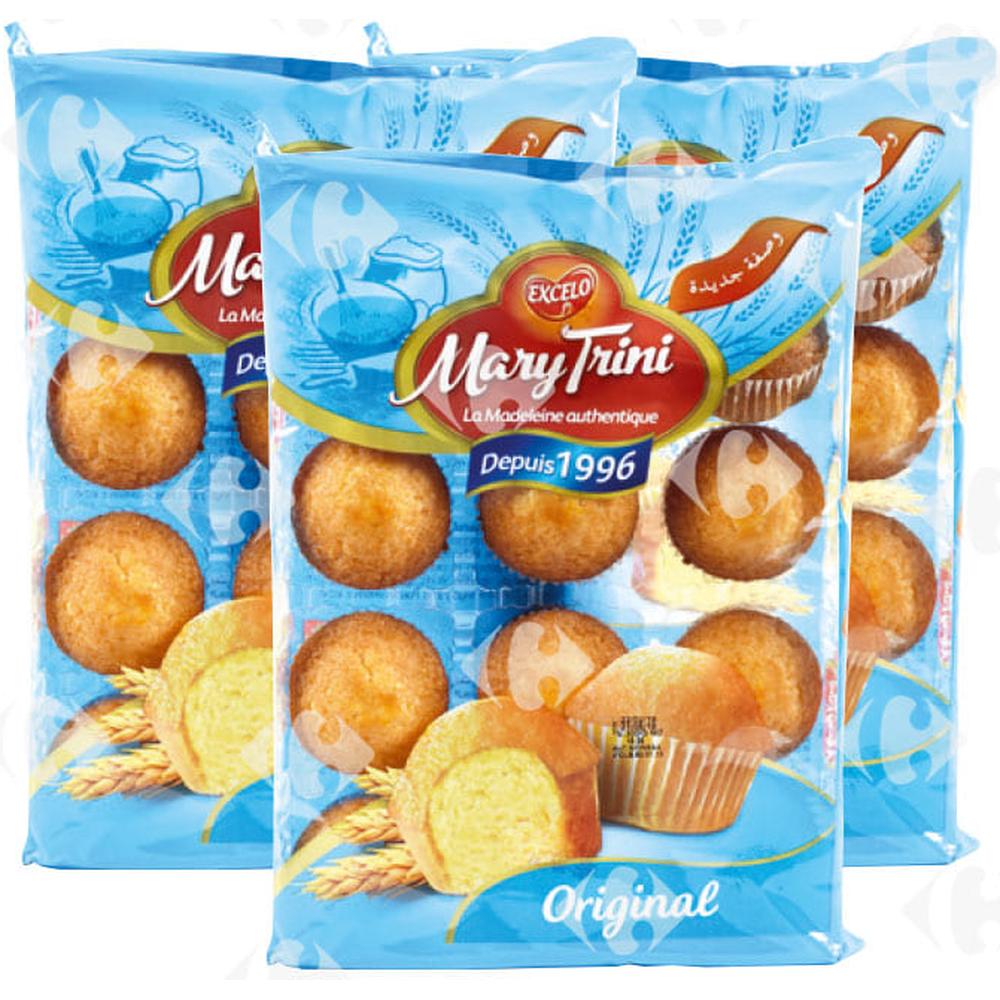 [581160] Lot de 2 Madeleines Nature Mary Trini 250g + 3ème Gratuite.