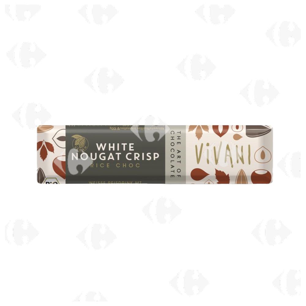 Barre de Nougat Blanche Crispy Bio Vivani 35g