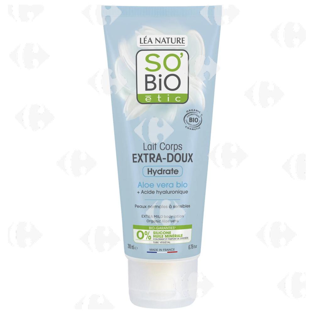 [682871] Lait Hydratant Extra-Doux Corps à l'Aloe Vera Bio So'Bio 200ml