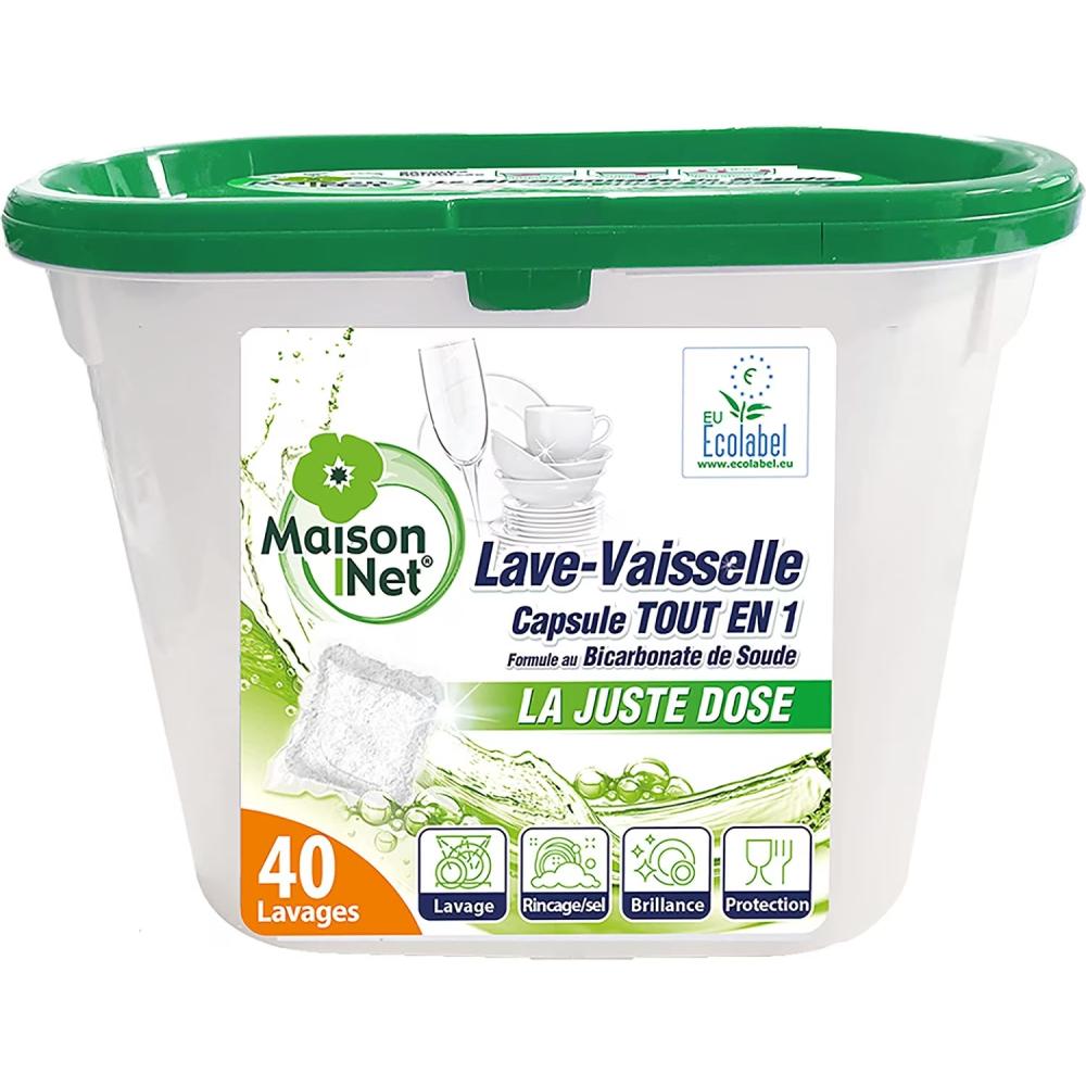 Capsules Lave-vaiselle Bicarbonate Maisonet 40 unités