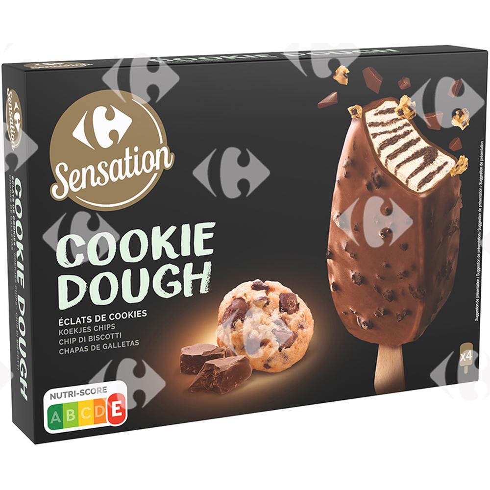 [645921] Bâtonnets Glace Cookie Dough Carrefour 4x360ml
