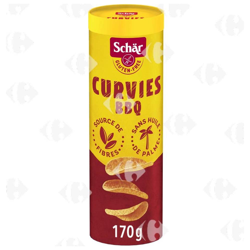 [668006] Chips Tuiles Curvies BBQ Sans Gluten Schär 170g.