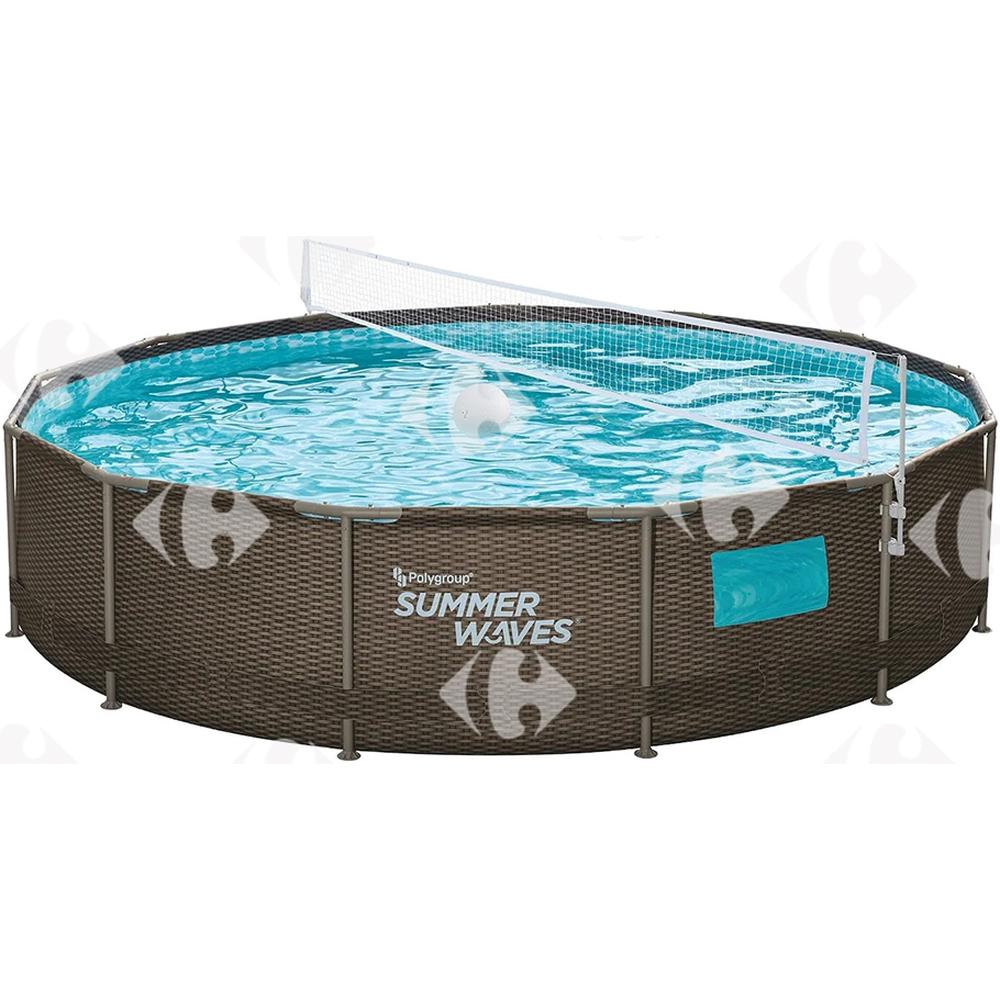 PISCINE CADRE METALLIQUE 396CM X 84CM OD156985