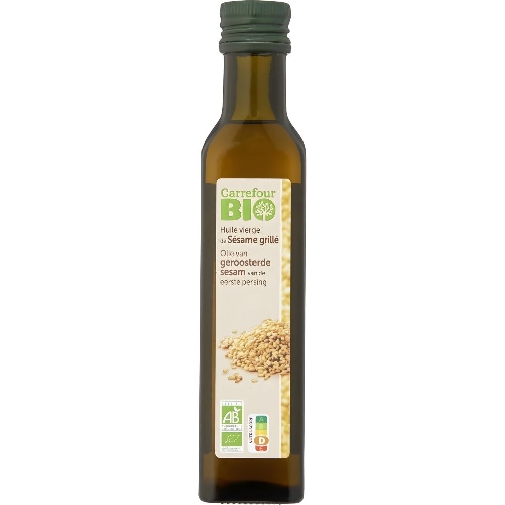 Huile de Sésame Grillé Carrefour Bio 25cl.