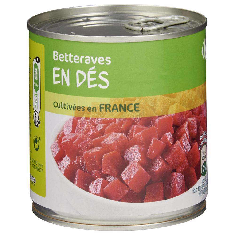 [665446] Betteraves en Dés Carrefour 265g.