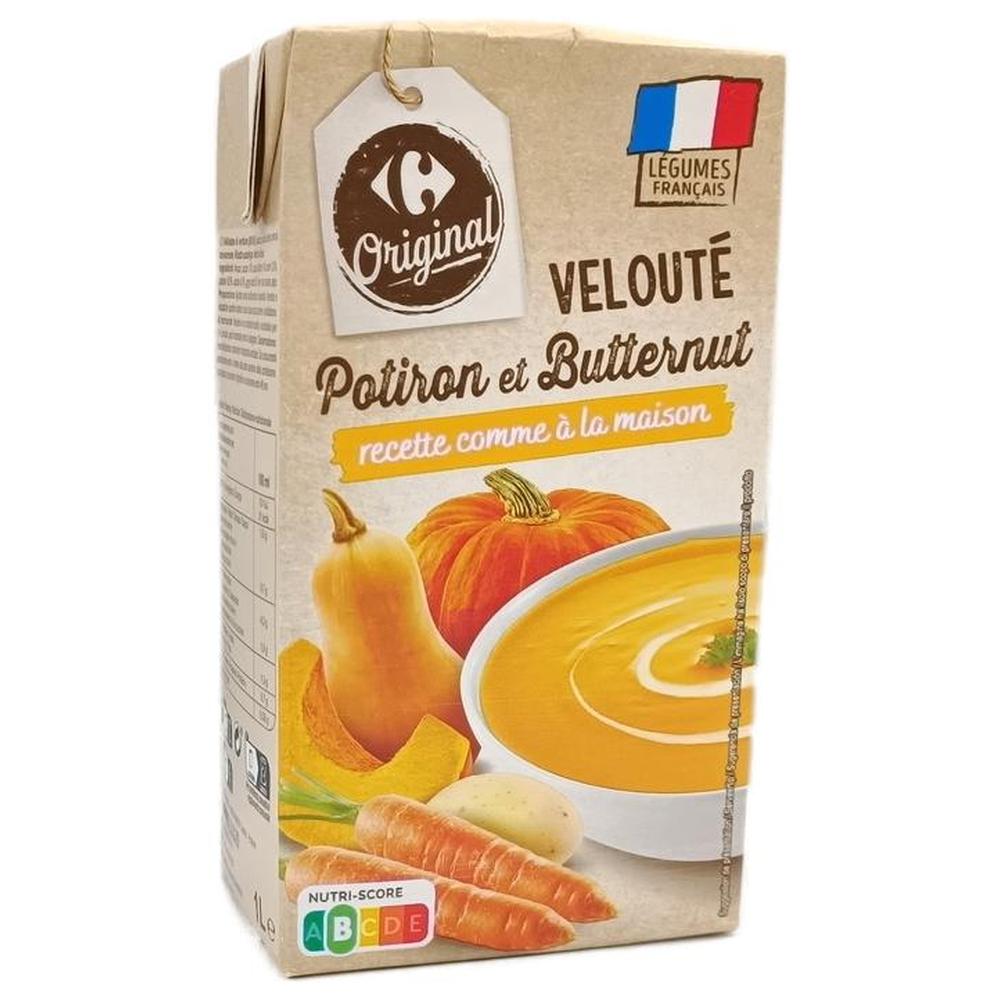 [705698] Velouté de Potiron Clean Carrefour 1L.