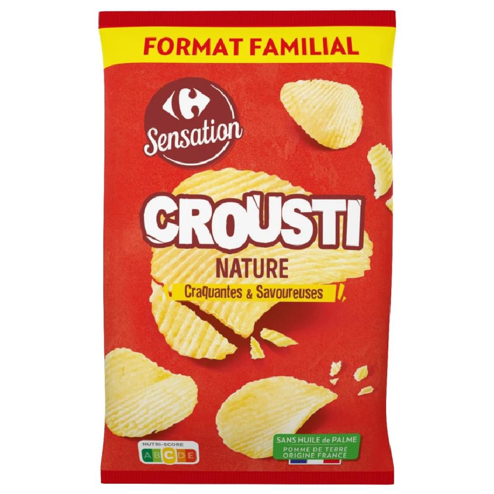 Chips Crousti Nature Carrefour Sensation 275g