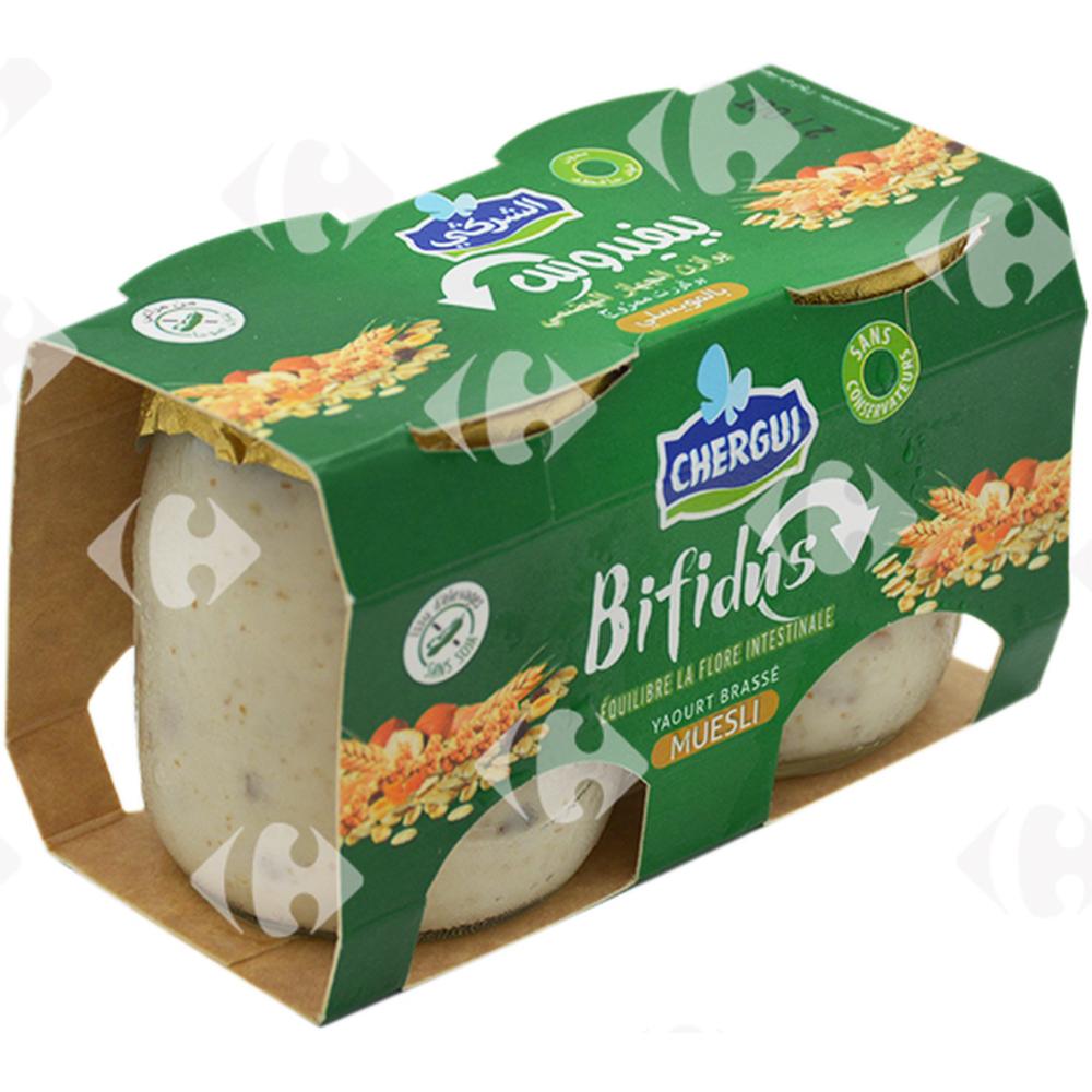 [608755] Yaourt Muesli Bifidus Chergui 2x125g.