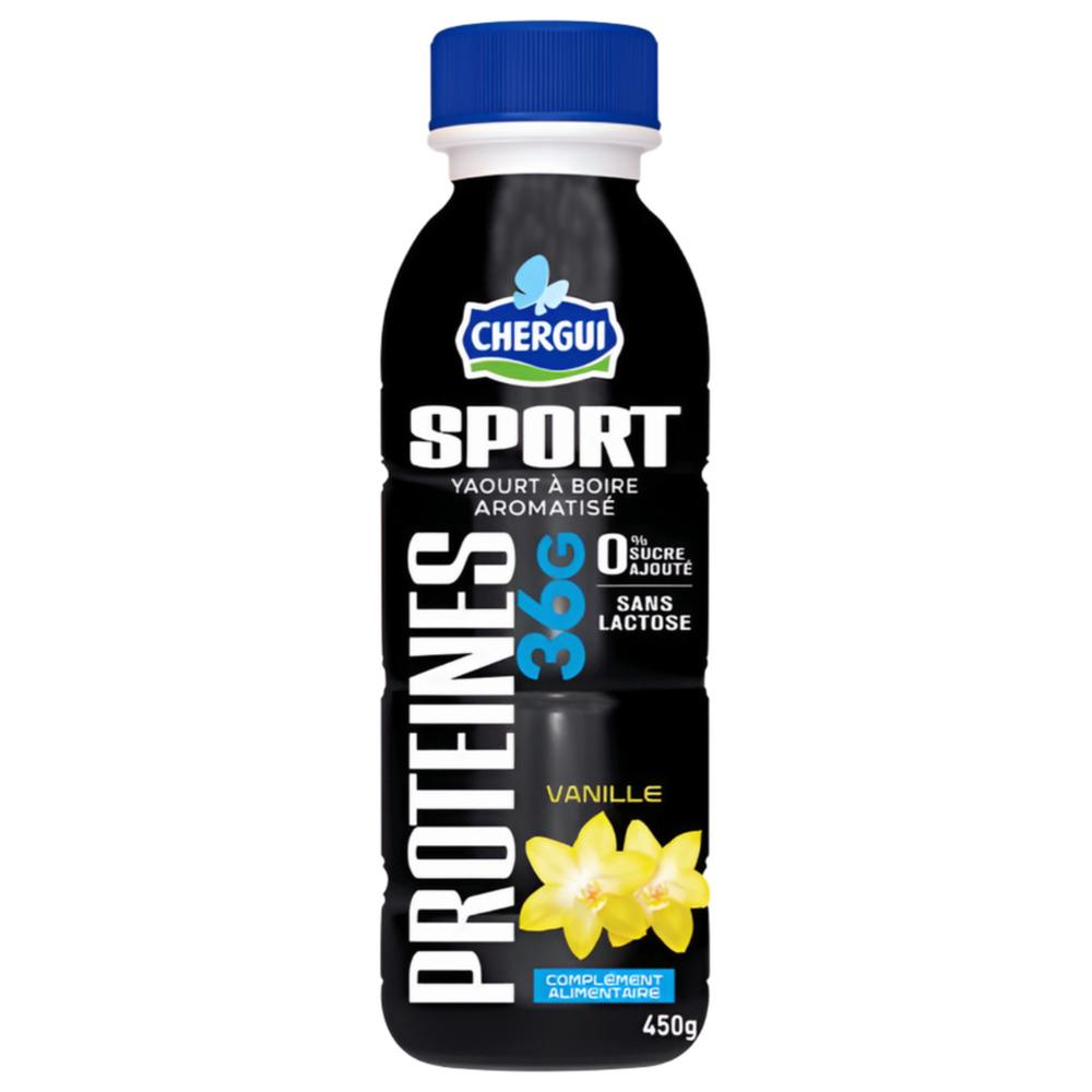 Yaourt à Boire Protéiné Vanille Chergui SPORT 450ml.