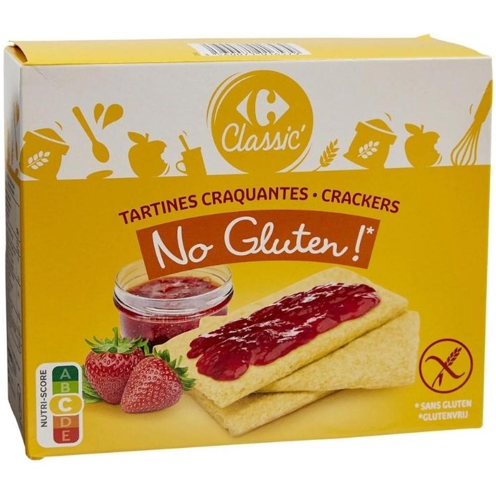 [656499] Tartines Riz Maïs sans Gluten Carrefour Classic 150g