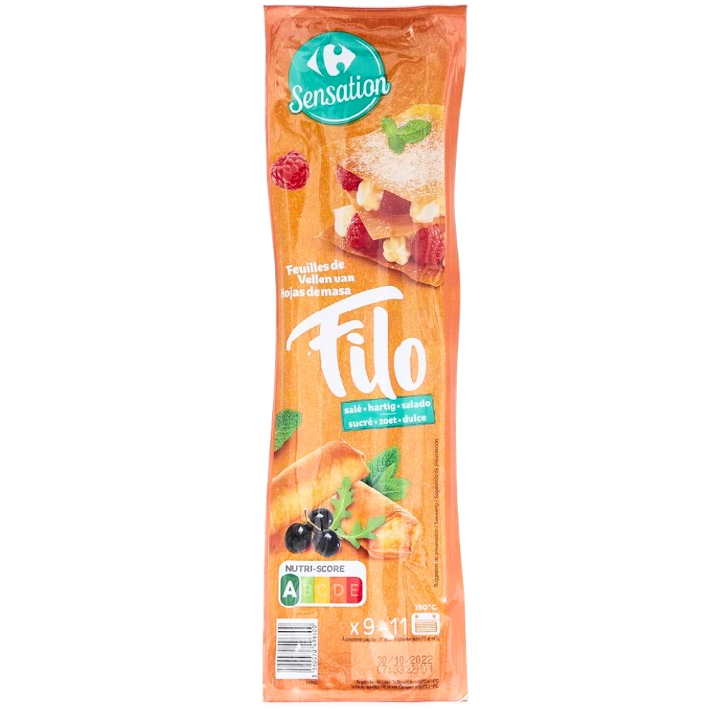 [712670] Feuilles de Filo Carrefour Sensation 200g.