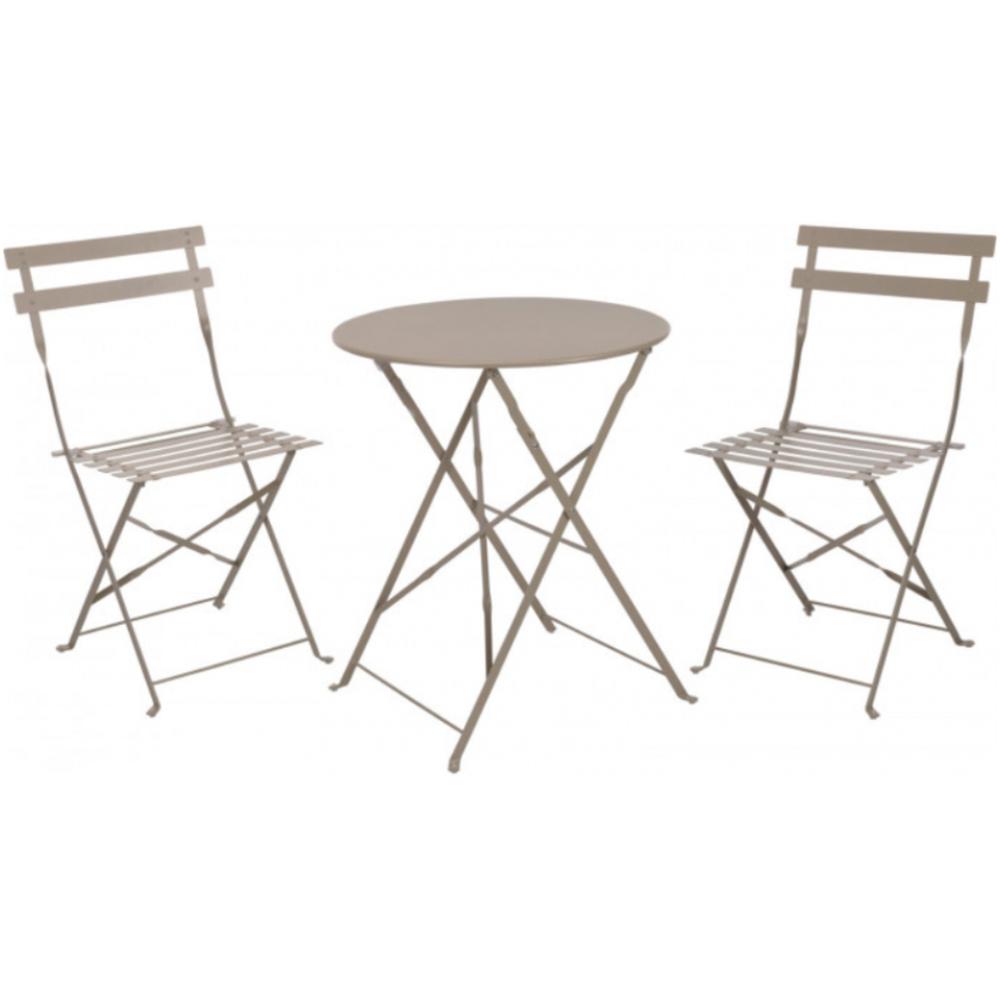 Table 2 Chaises Taupe Mat.