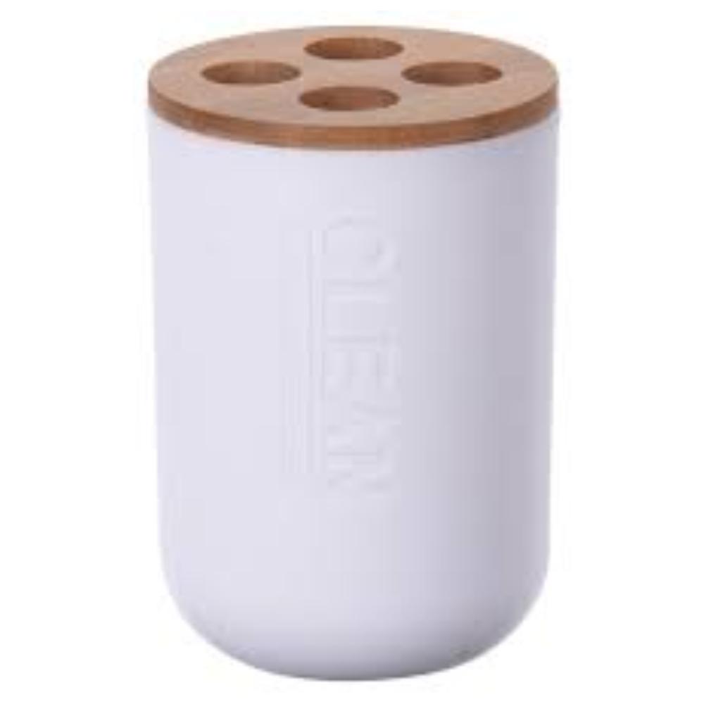 Porte-Brosse à Dents Blanc.