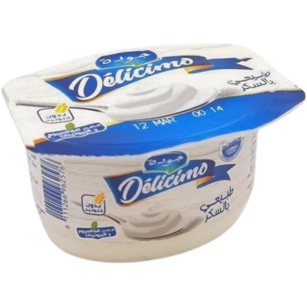 Yaourt Brassé Nature Sucré Délicimo Jaouda 90g.