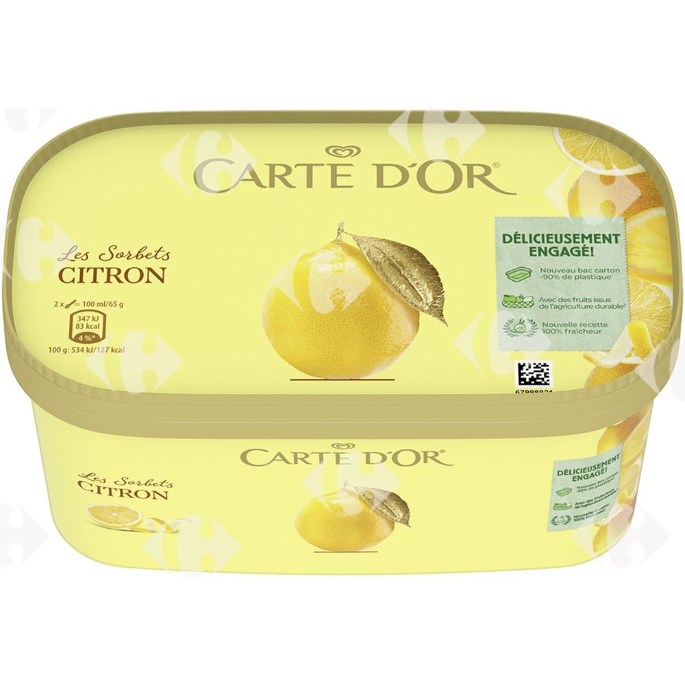 [684233] Sorbet Citron Carte d'Or 900ml.