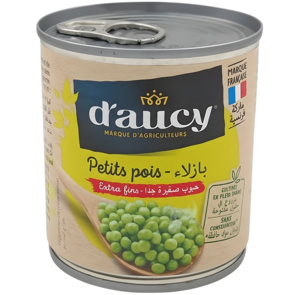 [1587] Conserve de Petits Pois Extra Fins D'aucy 200g.