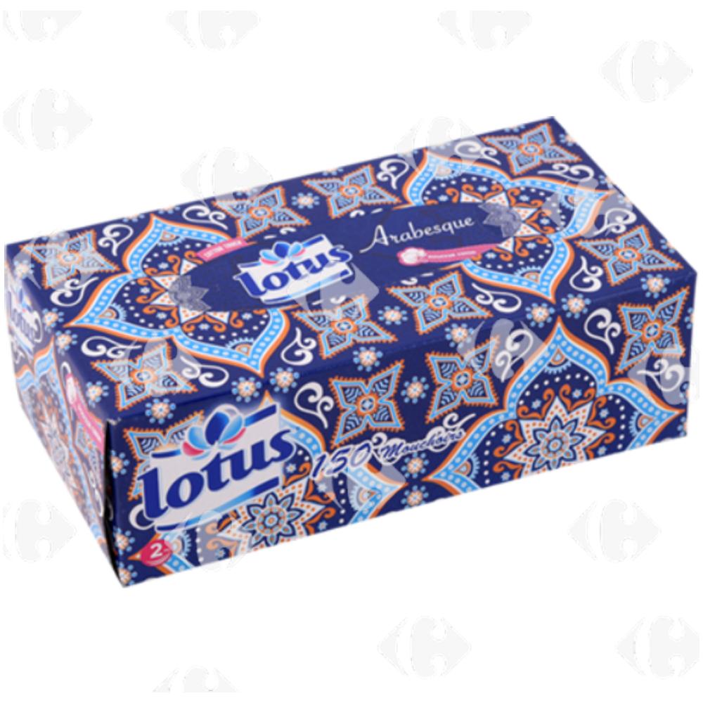 Distributeur de Mouchoirs Confort Arabesque Lotus 150 unités.
