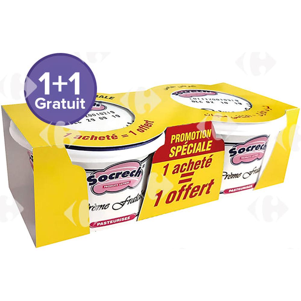 [639810] Pack Crème Fraîche Socrech 200g 1 Acheté 1 Gratuit
