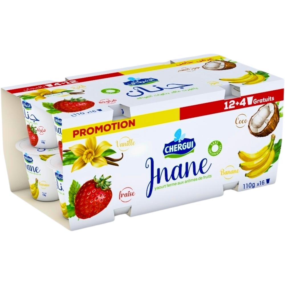 Le Panier Yaourt Jnane Chergui 12 Pots + 4 Gratuits 110g