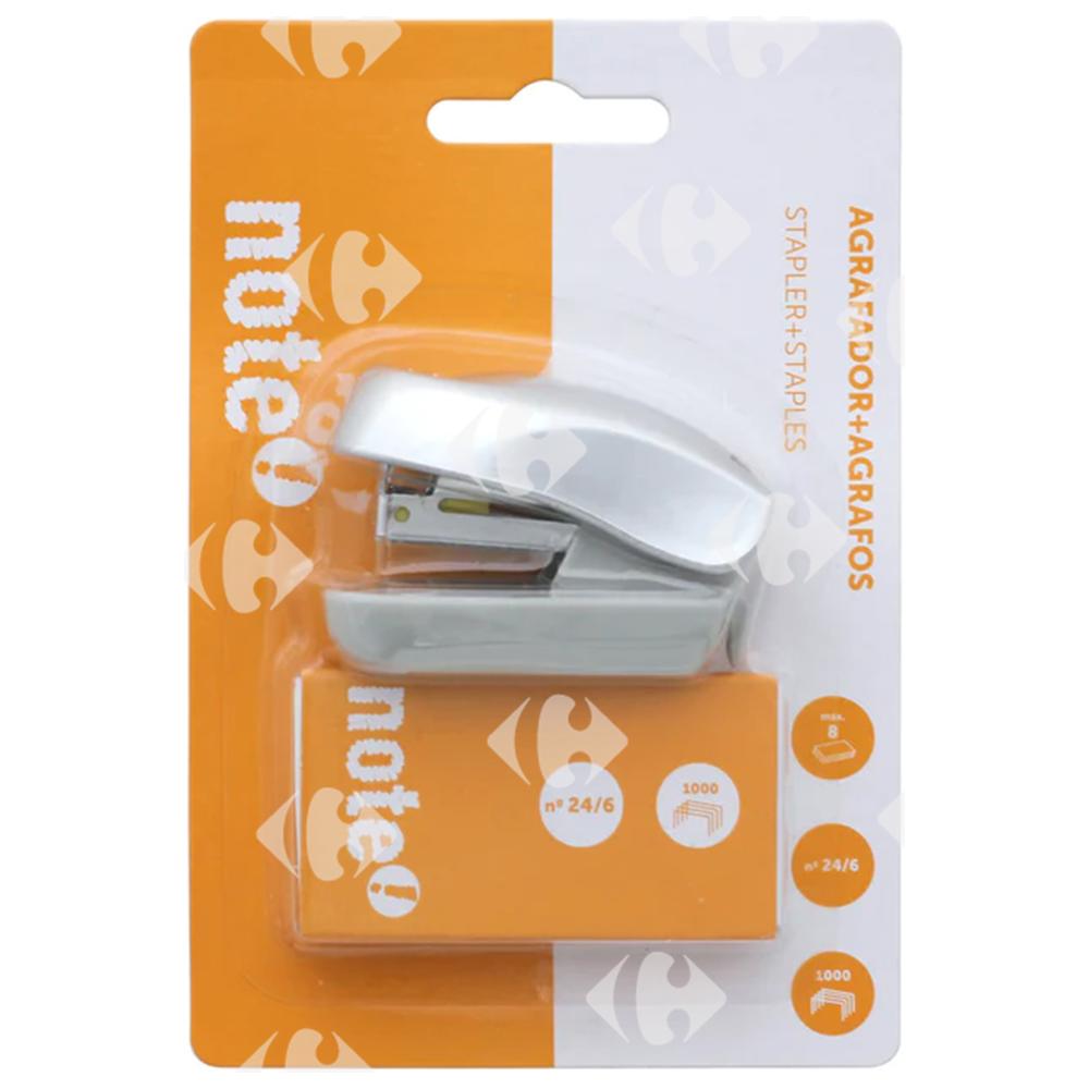 [700070] Mini Agrafeuse avec Agrafes Note 24/6 6,3x3,3mm 1000 unités