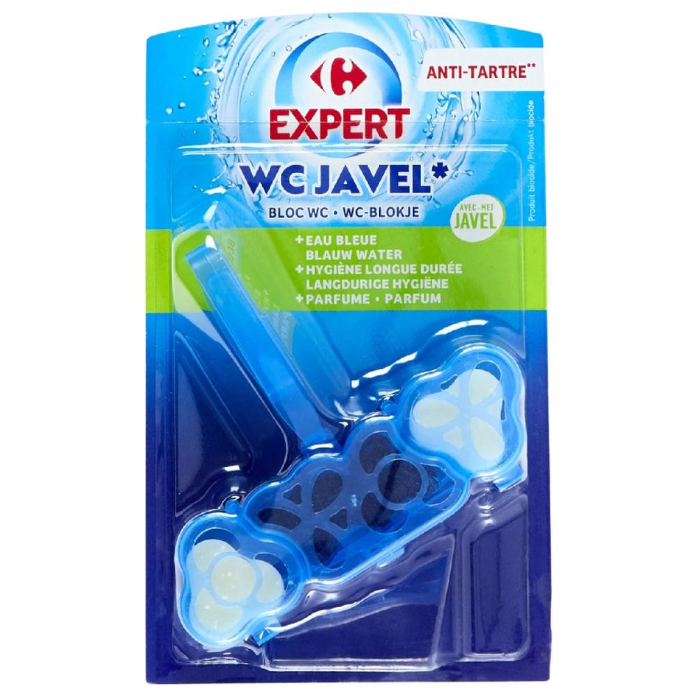 Bloc Wc Javel Eau Bleue Carrefour Expert 48g