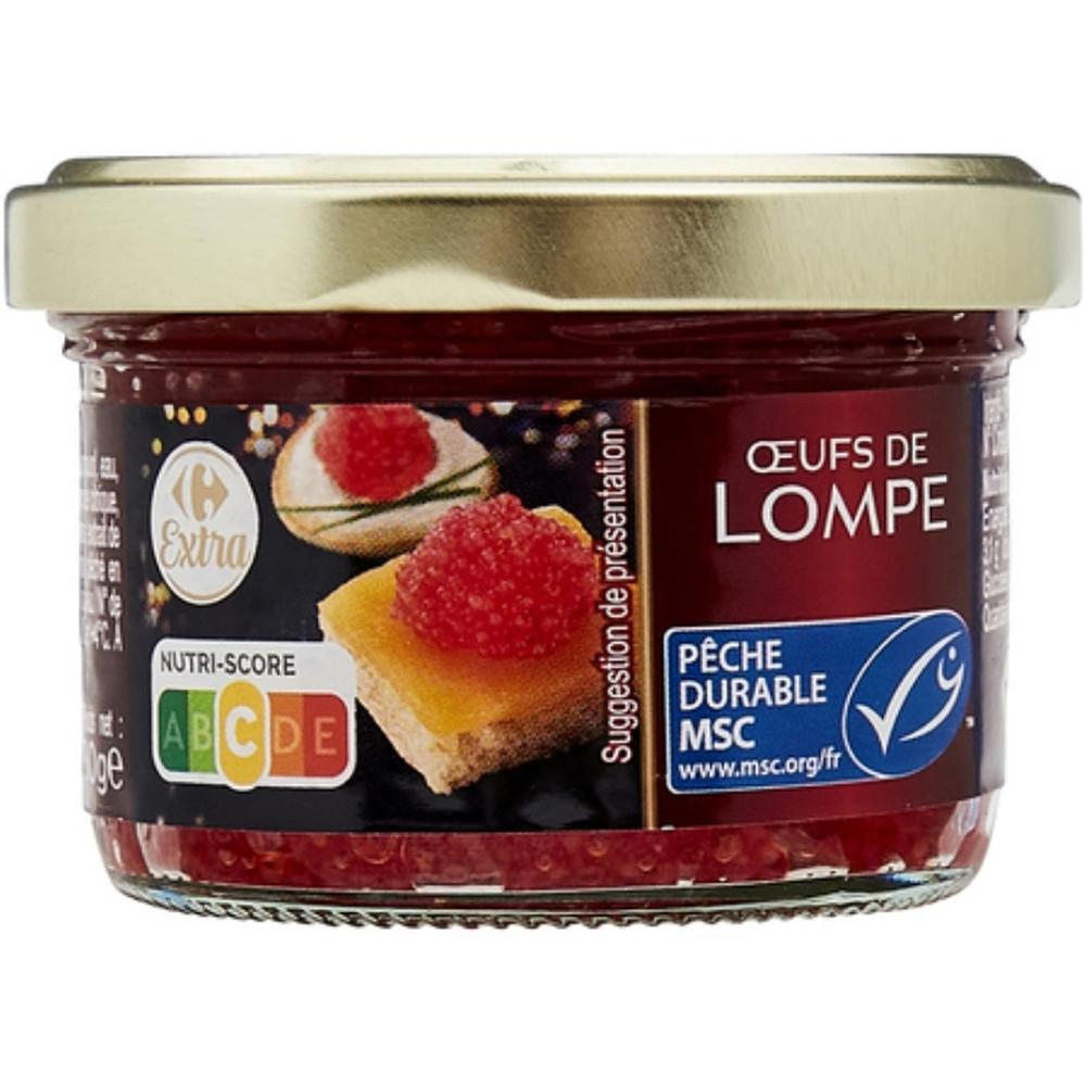 Oeufs de Lompe Rouge Carrefour 80g