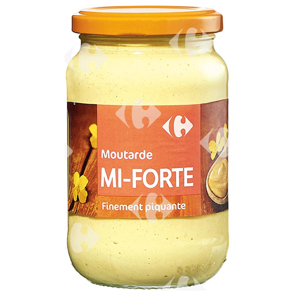 [413009] Moutarde Mi-Forte Carrefour 350g.
