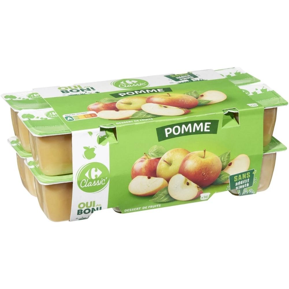 [725135] Compote Pomme Carrefour Classic 16x100g
