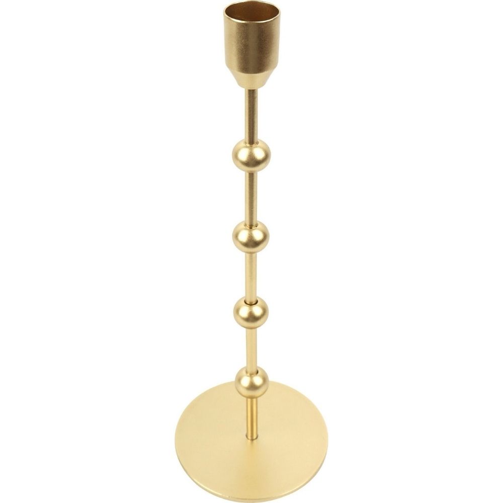 Bougeoir en Métal Doré Kasa 29cm