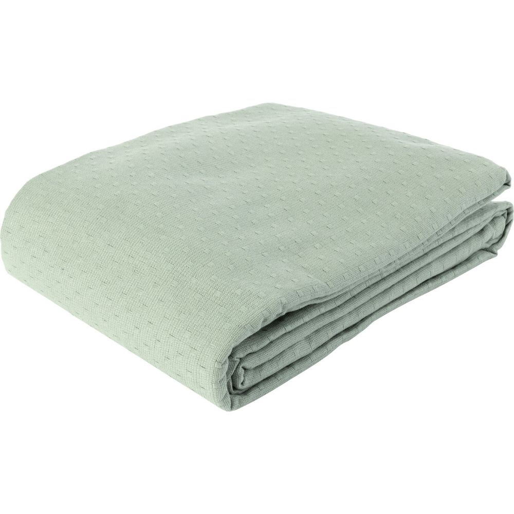 Couvre Lit Coton Vert Kasa 260x240cm