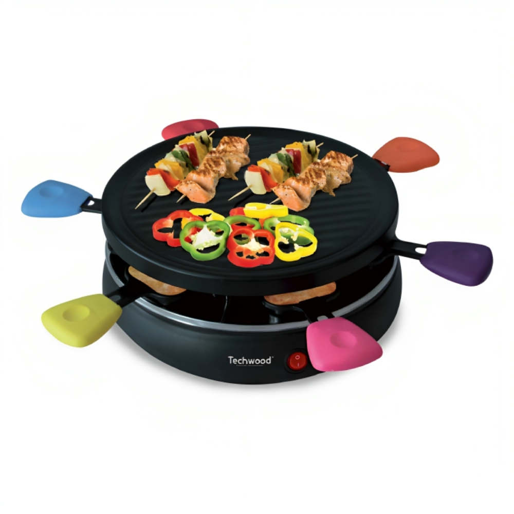 [690670] Raclette Grill 6 Personnes Techwood 800W