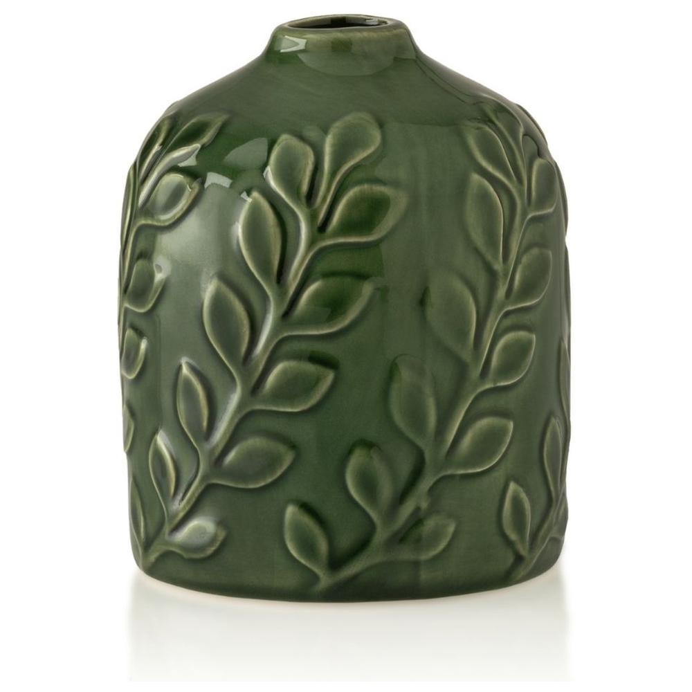 Vase en Porcelaine Feuilles Vertes Kasa 13 cm