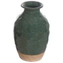 Vase Kasa en Céramique Vert Base Beige 15cm