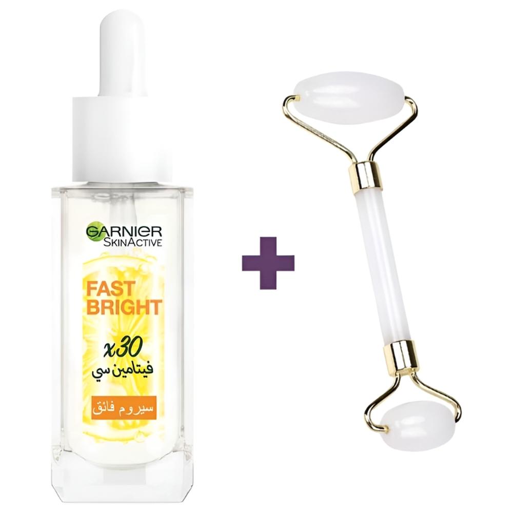 Pack Sérum Garnier Fast Bright + Roller Offert
