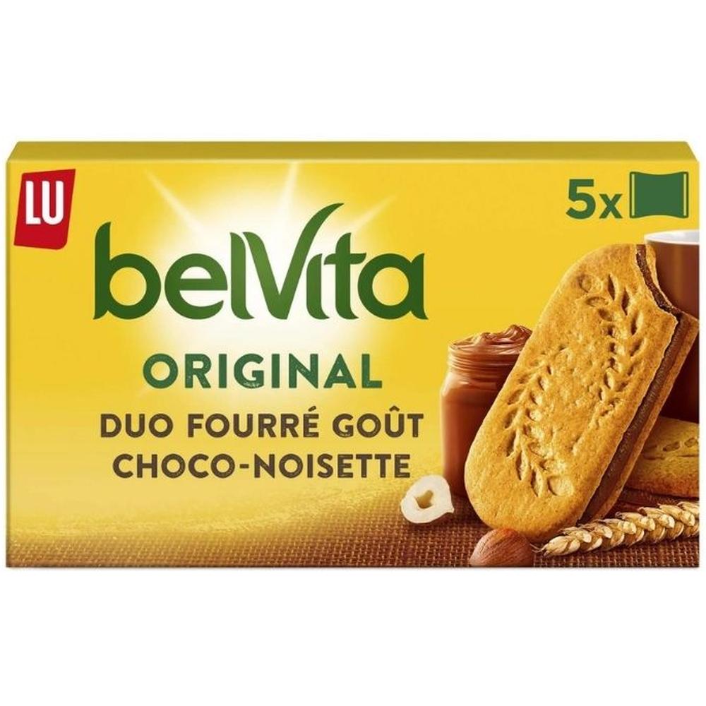 [659606] Biscuits Petit Déjeuner Fourré Chocolat Noisette Belvita 253g