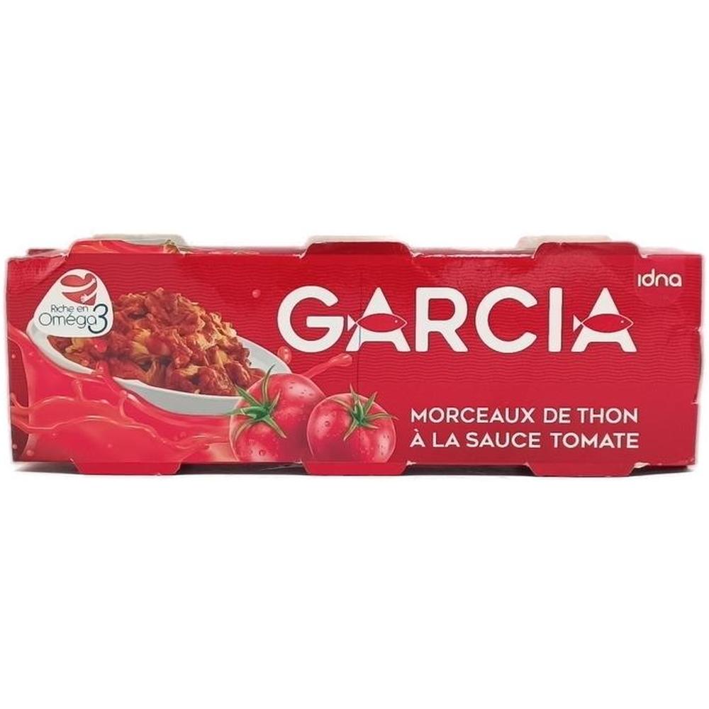 [714432] Tripack Thon Morceaux Sauce Tomate Garcia 3Piéces 80g