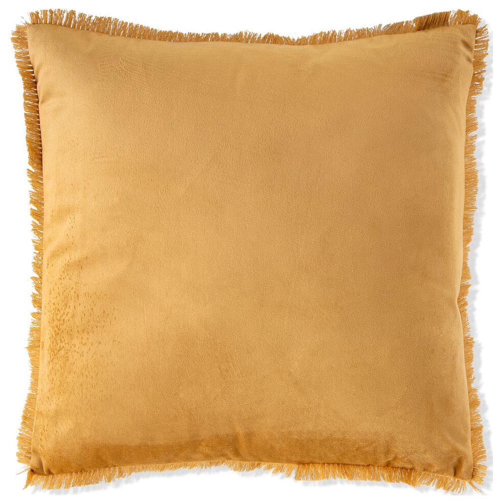 Coussin Faux Uni Jaune 45x45cm