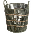 Panier Rond Haut Ouvert Vert Kasa 25x25cm