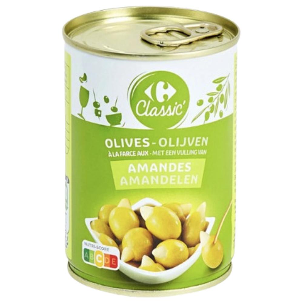 [644115] Conserve Olives Farcies Amandes Carrefour 120g.