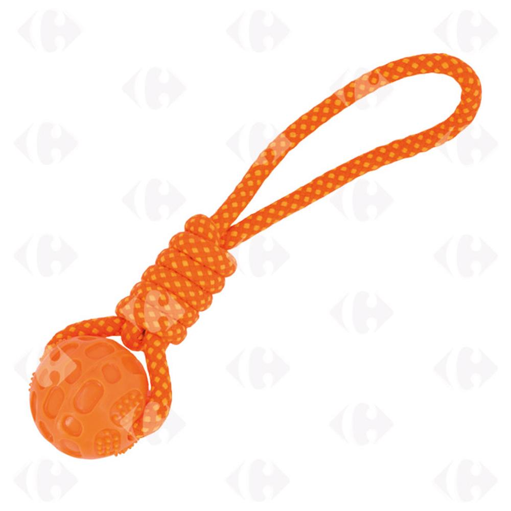 [667076] Jouet Corde pour Chiens avec Balle Pet Collection