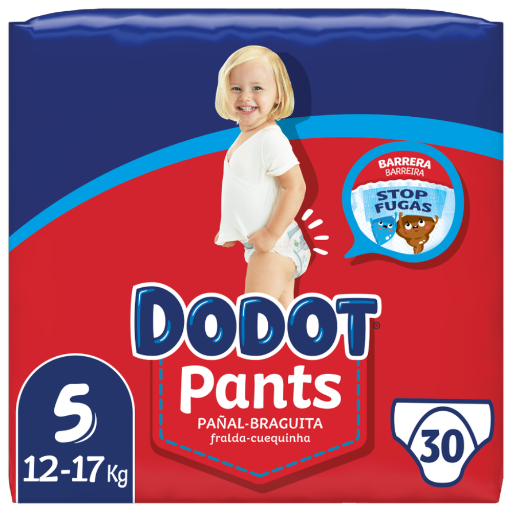 Couches-Culottes Bébé Junior Taille 5 Dodot 30 unités