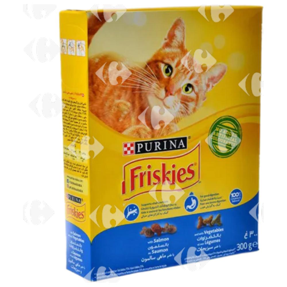 [611918] Croquettes au Saumon et Légumes pour Chats Adultes Friskies 300g