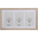 Cadre Photo avec Bordure Beige 3 Photos Kasa 22x32 cm