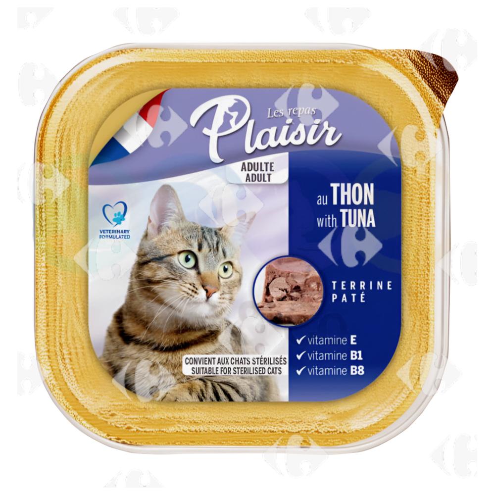 Pâtée Chat Adulte Thon Plaisir 100g