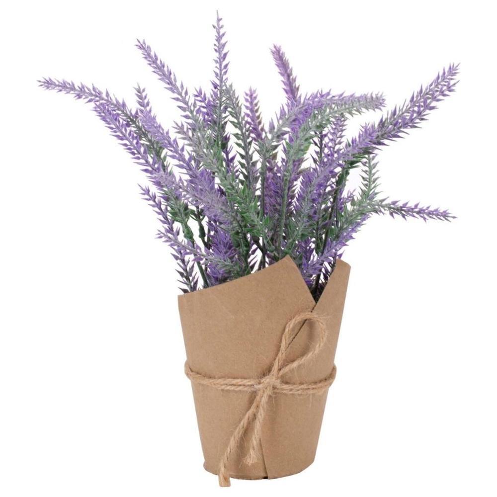 [716625] Pot Metal avec Plante Lavande Kasa