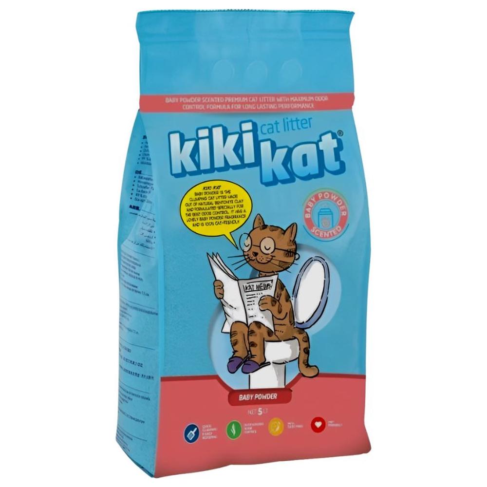 [672917] Litière Agglomérante Poudre Bébé Kikikat 10L