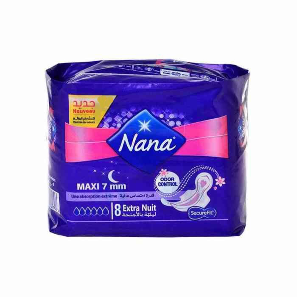 Serviettes Extra Nuit Nana 8 unités